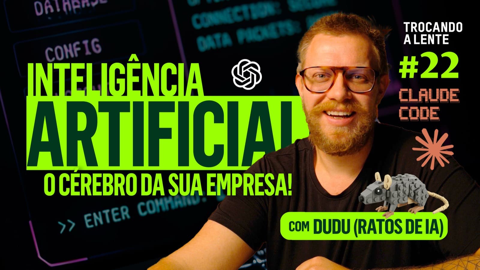 Episódio 22 do Trocando a Lente com Dudu, do Ratos de IA